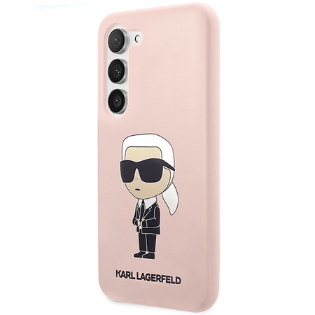 Karl Lagerfeld Silicone NFT Ikonik - Etui Samsung Galaxy S23+ (różowy)