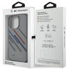 Original Handyhülle IPHONE 16 PRO BMW Hardcase Motosport IML Random Stripes (BMHCP16L23HTRAG) grau