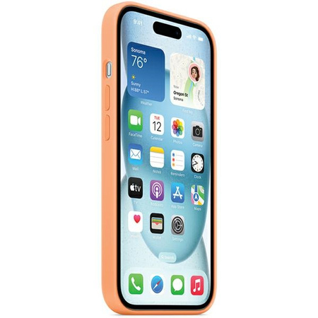 Etui Apple MT173ZM/A iPhone 15 Plus / 14Plus 6.7" MagSafe pomarańczowy/orange sorbet Silicone Case