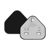 Economy Ładowarka sieciowa Adapter UK USB  1A Czarny 1000 mAh