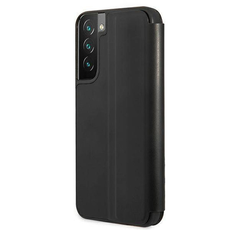 Case BMW BMBKS22MPUCARTCBK S22 + S906 black / black bookcase M Collection Triangles