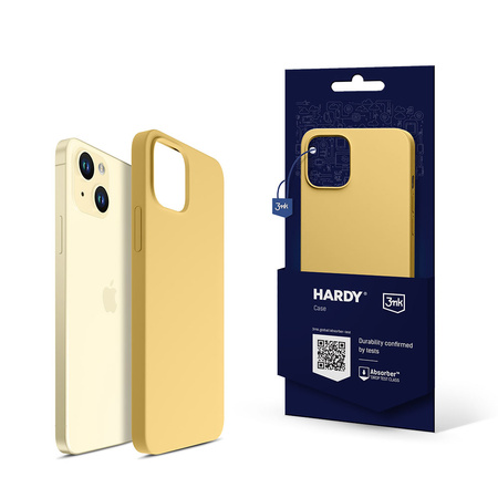 Apple iPhone 15 - 3mk Hardy Silicone MagCase Yellow