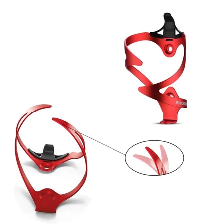 Rockbros 2017-11ARD Aluminum Bike Bottle Holder - Red