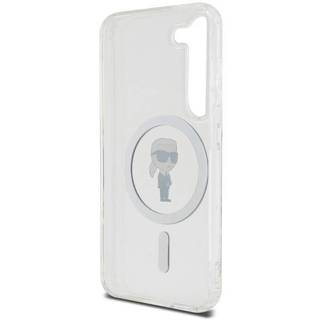 Karl Lagerfeld IML Ikonik MagSafe Hülle für Samsung Galaxy S23 – transparent