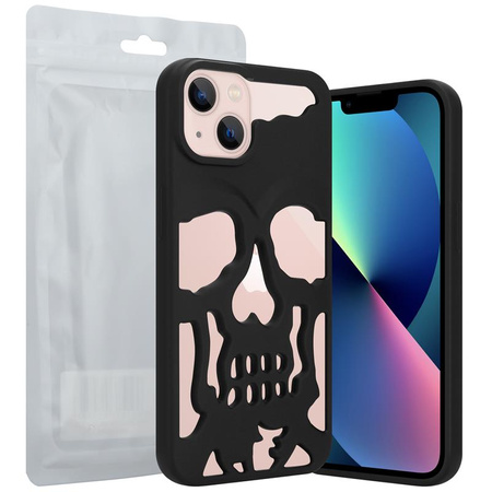 ETUI SKULL IPHONE 11 / XR, MATT BLACK / CZARNY