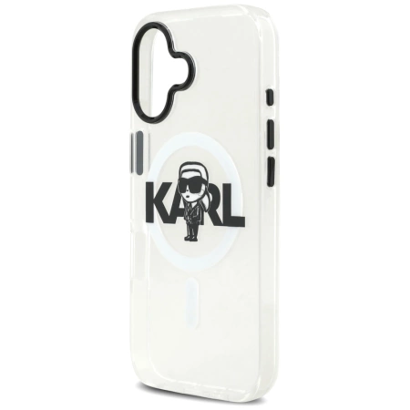 Karl Lagerfeld IML Karl Sketch Logo MagSafe Case für iPhone 17 - Transparent