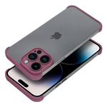 Case IPHONE 12 Edge and Lens Protector maroon