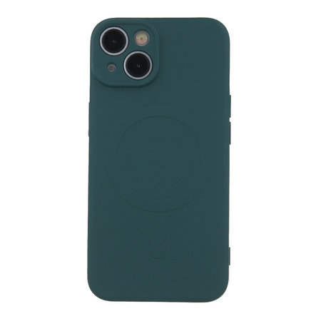 Nakładka Simple Color Mag do iPhone12 Pro 6,1" ciemnozielona