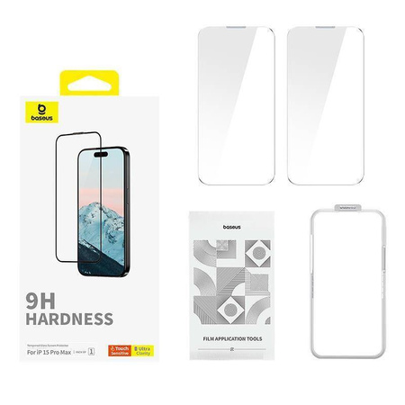 Tempered Glass APPLE IPHONE 15 PRO MAX Baseus Diamond Glass Clear