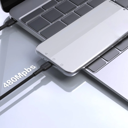 Dudao L9X 30W USB-C - Lightning Kabel 2m - Schwarz