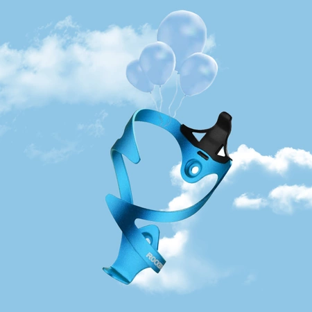 Rockbros 2017-11ABL Aluminiumhalter für eine Fahrradwasserflasche – blau