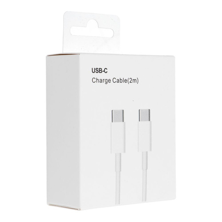 Kabel Typ C do Typ C PD QC3.0 3A 30W HD26 BOX 2 m biały