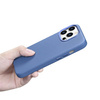 iCarer Litchi Premium Leather Case Leather Case iPhone 14 Pro Max Magnetic with MagSafe Light Blue (WMI14220712-LB)