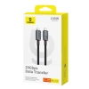 Baseus Crystal Shine CB000089 USB-C / USB-C USB3.2-Kabel 100 W 20 Gbit/s 1,5 m – Schwarz