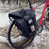 Wozinsky waterproof bicycle bag trunk pannier 25l 2in1 black (WBB24BK)