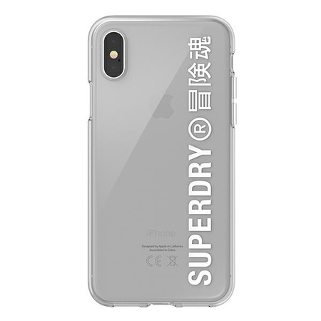 SuperDry Snap iPhone X / Xs Clear Case white / white 41576