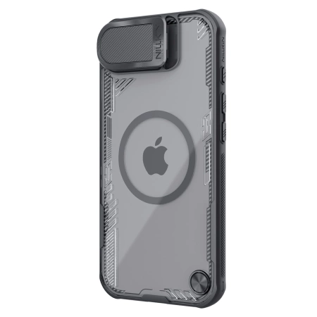 Etui Nillkin Iceblade Prop Magnetic z osłoną obiektywu i podstawką na iPhone 16e - czarne