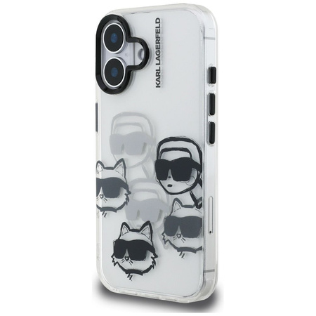 KARL LAGERFELD futerał do IPHONE 16 KLHCP16SHMCHKCT (IML Multi K&C Head Pattern)
