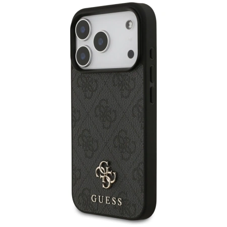 Etui Guess 4G Small Classic Logo MagSafe na iPhone 17 Pro - czarne
