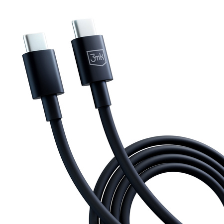 3MK KABEL HYPER USB-C/USB-C 100W 1,2m czarny