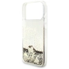 Guess Liq. Glitter 4 Charms Case für iPhone 17 Pro Max - Gold