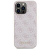 Guess 4G Metal Gold Logo case for iPhone 15 Pro Max - pink