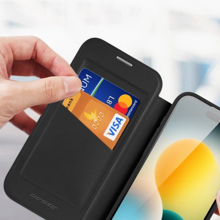 Dux Ducis Skin X Pro iPhone 17 Air Hülle mit Wallet, MagSafe kompatibel - Schwarz