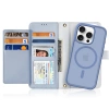 Dux Ducis Lawa Lederhülle für iPhone 16 Pro Max mit abnehmbarer magnetischer Brieftasche - Blau