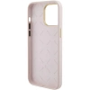 Guess Silicone Logo Strass 4G Case für iPhone 15 Pro Max - Rosa