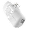 Wozinsky WF16-YLS 5000 mAh 15 W Lightning Mini-Powerbank mit integriertem USB-C-Kabel und Apple Watch Ladegerät – Weiß