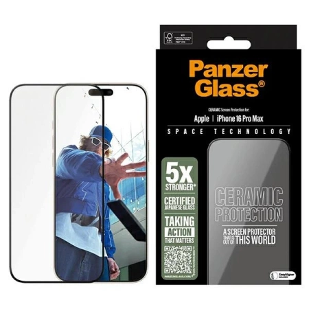PanzerGlass Keramik-Displayschutz iPhone 16 Pro Max 6,9&quot; Ultra-Wide Fit 2856