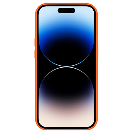 Tel Protect Kickstand case + szkło na aparat (lens) do Iphone 15 Pro pomarańczowy