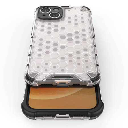 Honeycomb etui iPhone 14 pancerny hybrydowy pokrowiec przezroczyste