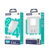 JELLICO ładowarka sieciowa EU02 2.4A 12W 2xUSB Biały