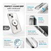 Speck Presidio Perfect-Clear Grip ClickLock & MagSafe - Etui iPhone 16e / iPhone 15 / iPhone 14 / iPhone 13 (Clear / Chrome Finish / Serene Silver)