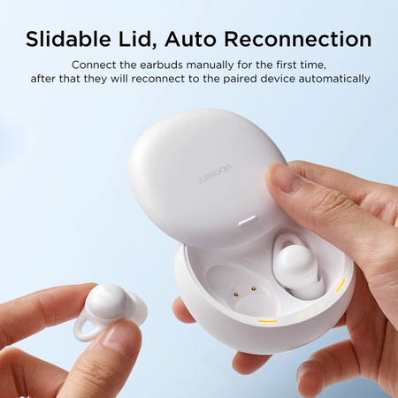 TWS Joyroom JR-TS2 Cozydots Series wireless headphones with active noise reduction, Bluetooth 5.3 - white