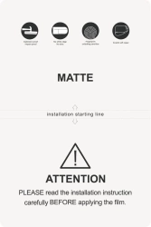 Ochronna folia hydrożelowa 140µm 0,14 mm Matt HD uniwersalna 180x120 mm