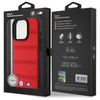 Original Case IPHONE 16 PRO MAX BMW Hardcase M Perforated & Stitched Line MagSafe (BMHMP16X23PUSPR) red