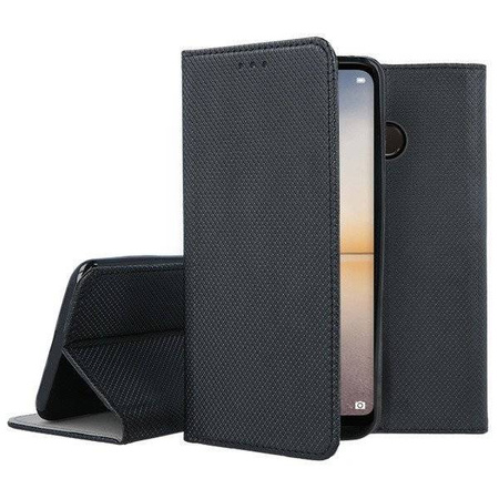 Etui portfel flip magnet HUAWEI P20 LITE czarny