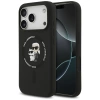 Karl Lagerfeld Silikon Karl&Choupette Ring MagSafe Case für iPhone 17 Pro - Schwarz