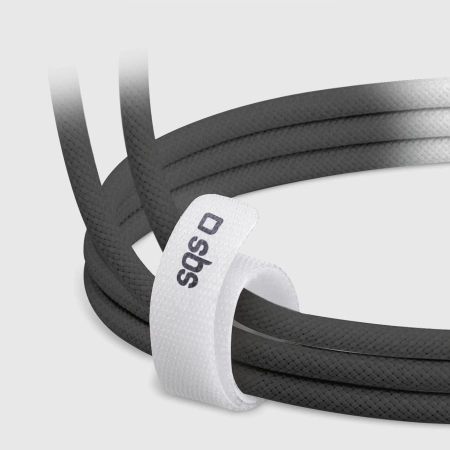 SBS TECABLETISSUETCK USB-C - USB-C 1.5m 60W braided cable - black