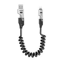 Kabel Dudao L20 Pro 4w1 USB-A / USB-C - Lightning / USB-C - czarny