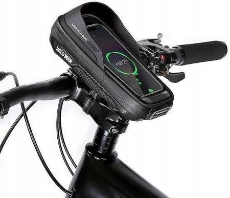 WILDMAN sakwa rowerowa na kierownicę na zamek 0,5L (4" - 7") ES16 czarna