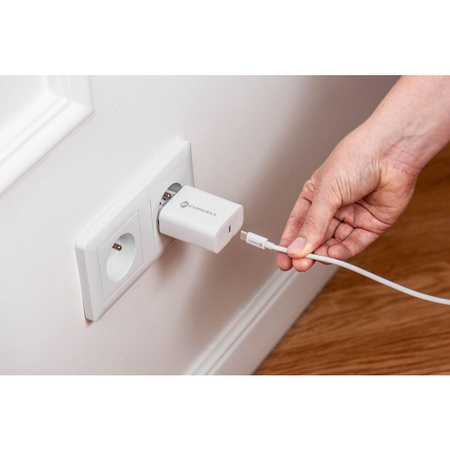 Forcell Ładowarka Sieciowa ze złączem USB typ C i kablem lightning - 3A 20W z funkcją ładowania PD i QC 4.0