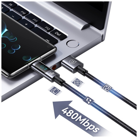 Kabel USAMS Sufeng Series US-SJ673 66W   6A Fast Charging USB-C do USB-A 1.2m tarnish