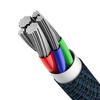 Baseus High Density Braided Cable Type-C to Lightning, PD,  20W, 1m (blue)