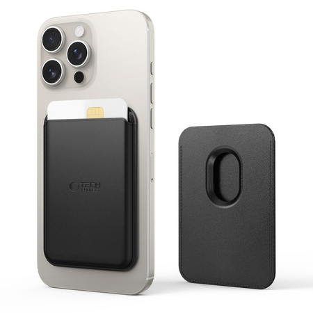 TECH-PROTECT MAGWALLET MAGSAFE UNIVERSAL MAGNETIC CARD HOLDER BLACK