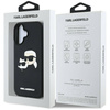 Schutzhülle IPHONE 16 Karl Lagerfeld HC 3D Rubber Double Heads schwarz