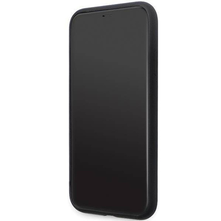 Karl Lagerfeld nakładka do iPhone 11 KLHCN61SMHKNPK czarna HC Silicone Ikonik Metal Pin