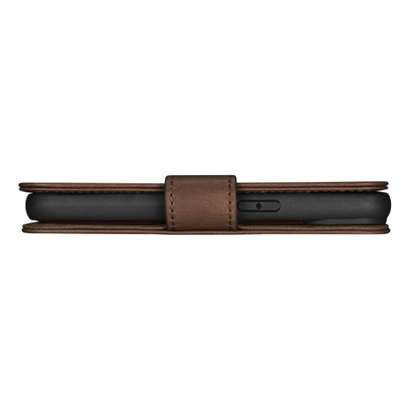 iCarer Oil Wax Wallet Case 2in1 Case iPhone 14 Leder Flip Cover Anti-RFID braun (WMI14220721-BN)